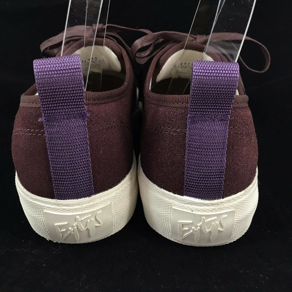 Eytys Mother Platform Sneaker Burgundy Suede Leather Lace‎ Up Shoes M7.5 W9 EU40 - Picture 5 of 10